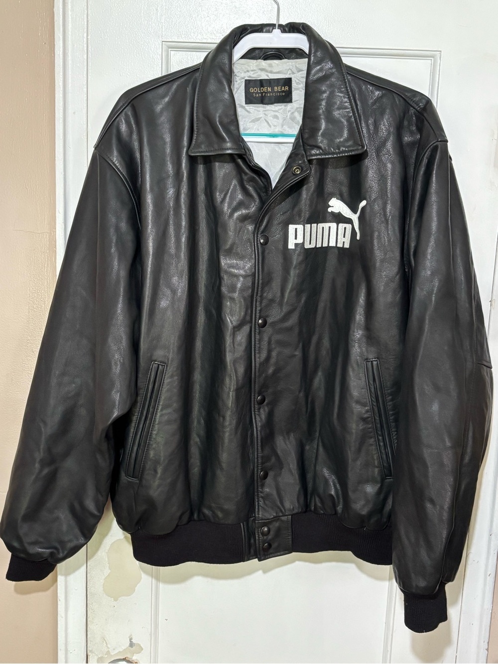 Puma /GOLDEN BEAR DISTURBING THA PEACE LEATHER JACKET FOR LUDICRIS THE RAPPER.